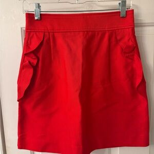 Red Women's A-Line Skirt